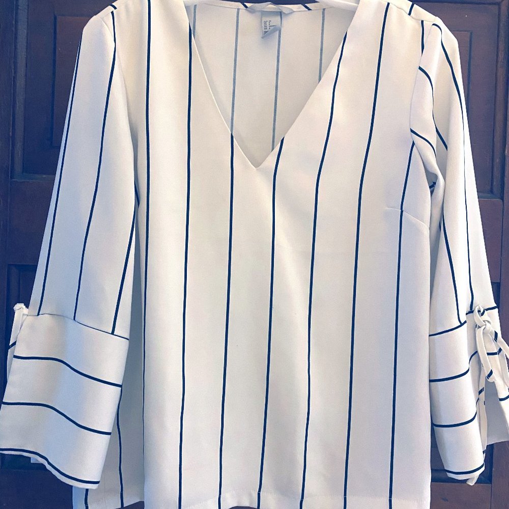 Striped Business Blouse